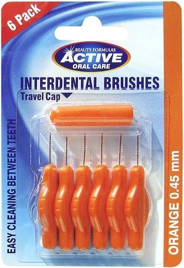 Produktbild Beauty Formulas Active Oral Care - Interdental Brushes Interdental Cleaners 0.45Mm 6Pcs. (6 x, 0.45 mm)