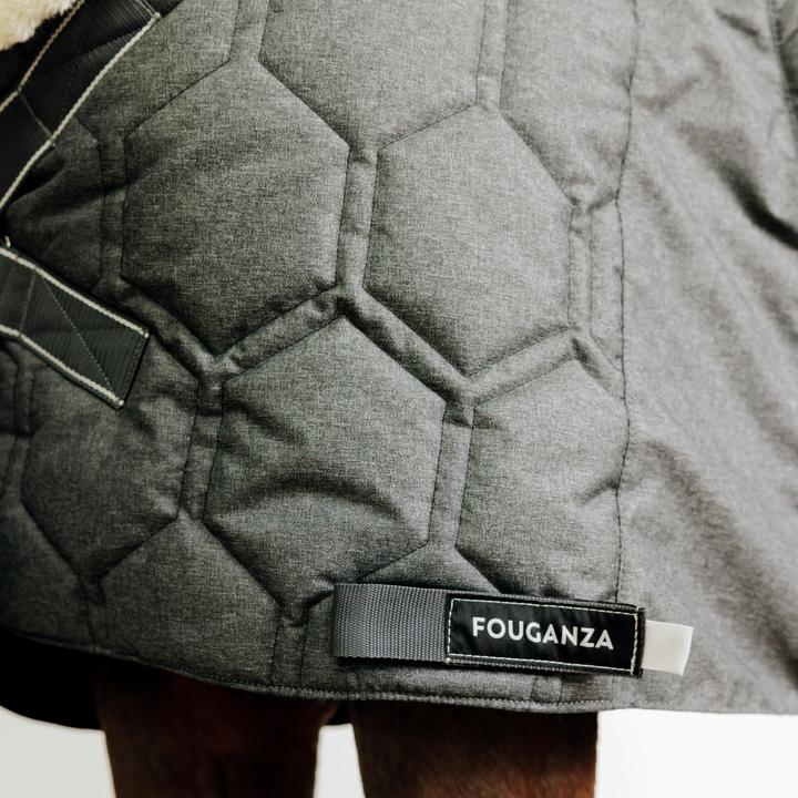 Image du produit Fouganza Couverture d'écurie Combo cheval/poney - 400 gris foncé (165 cm)