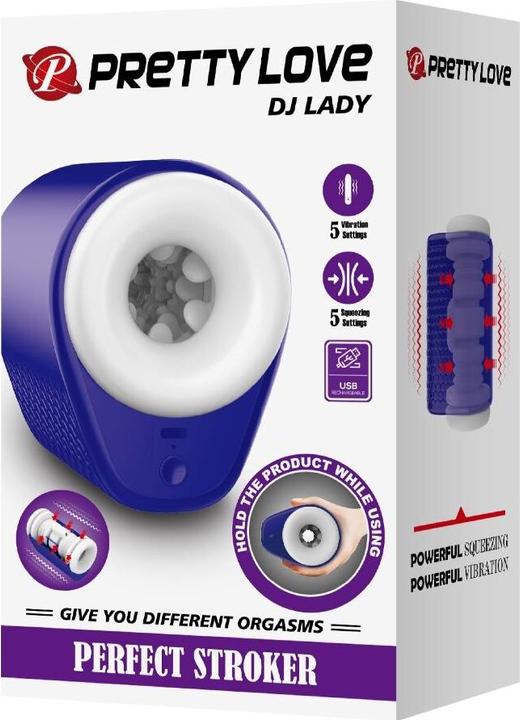 Image du produit Pretty Love - Dj Lady Mã„Nnlicher Masturbator Mit Vibration 5 Einstellungen Lila