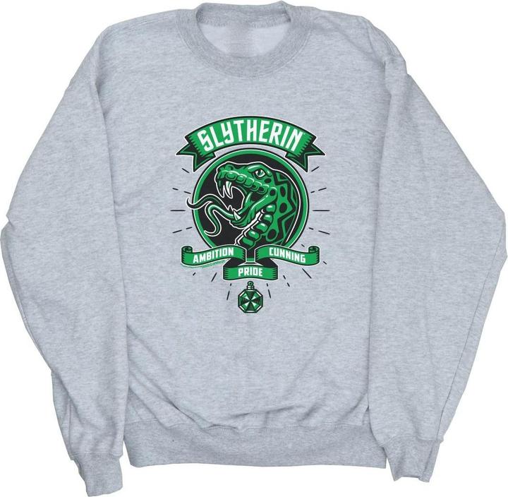 Actual product image Mens Slytherin Toon Crest Sweatshirt (L)
