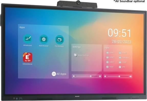 Produktbild NEC Sharp PN-LC862 Interactive Display 86", UHD, 350cd/m2 (3840 x 2160 Pixel, 86")