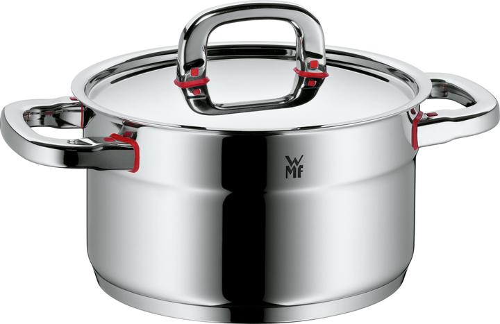 Productafbeelding WMF Kookpot Inductie Vleespot 20cm Pot 3,3l Deksel PremiumOne Roestvrij Staal (20 cm, Steelpan, Roestvrij staal)