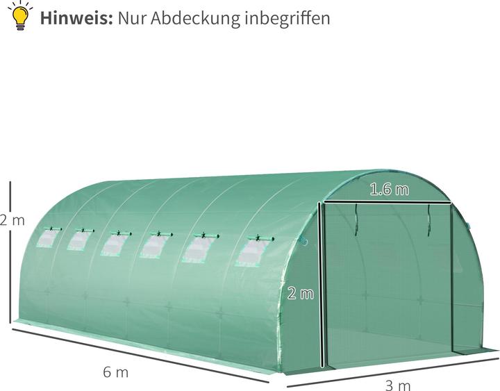 Actual product image Outsunny Cover for foil greenhouse