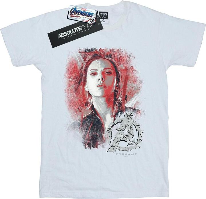 Avengers Endgame Schwarze Witwe Gebürstete Baumwolle Boyfriend TShirt