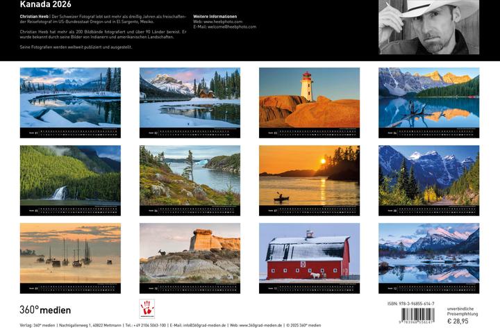 Immagine prodotto Calendario Premium Canada 2026 (50 x 35 cm, Copertina rigida, Tedesco)