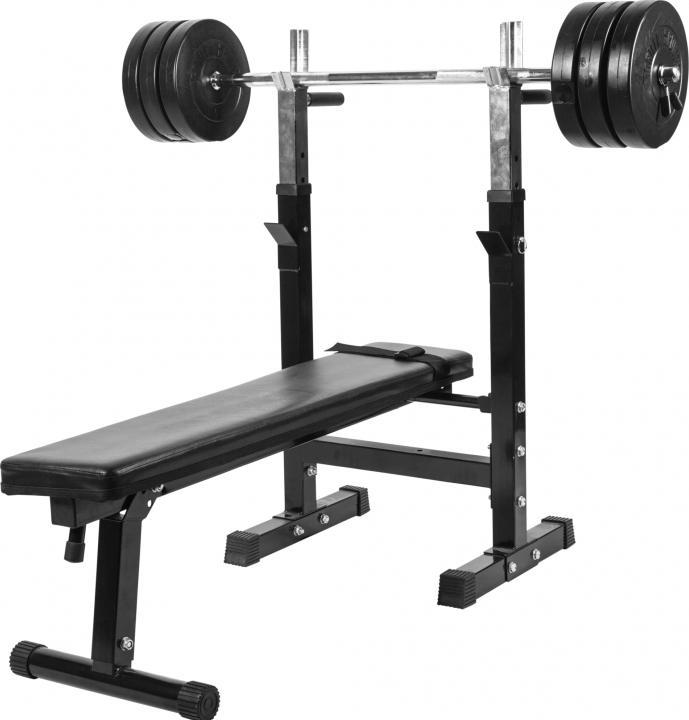 Actual product image Gorilla Sports Hantelbank mit Ablage und Hantelset