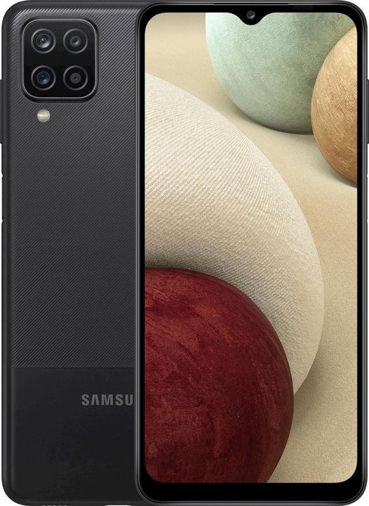Produktbild Samsung Galaxy A12 (2021) EU (64 GB, Black, 6.50", Dual SIM, 48 Mpx, 4G)