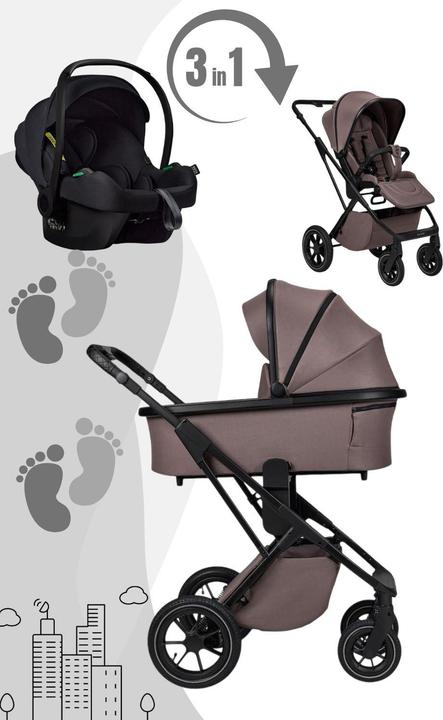 Produktbild Moon PIÙ Kinderwagen Set inkl. Cosmo 2.0. Babyschale