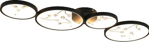 Actual product image Trio GROOVY LED CEILING 4 MATT B/G 642110432