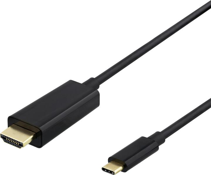Produktbild Deltaco USB-C to HDMI cable, 2m, 4K@60Hz, black (2 m, USB)