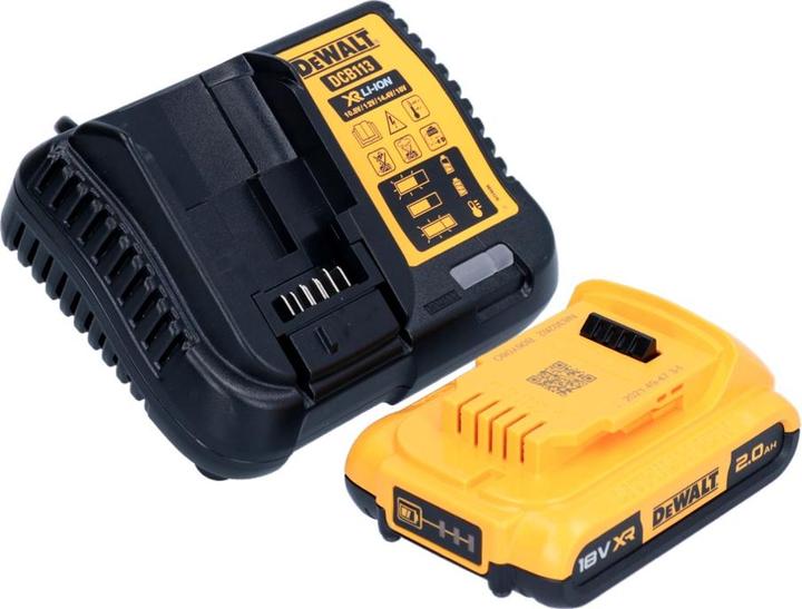 Productafbeelding DeWalt DCF 887 D1 Accu-slagmoersleutel 18 V 205 Nm 1/4" Borstelloos + 1x accu 2.0 Ah + lader (Oplaadbare batterij)