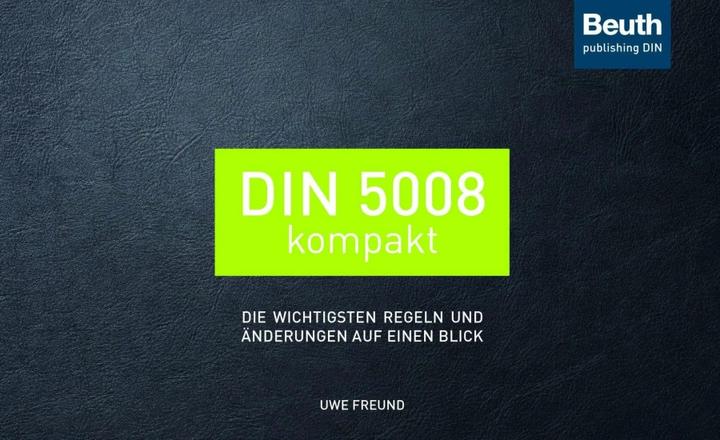 Produktbild DIN 5008 kompakt (Deutsch, Uwe Freund, 2020)