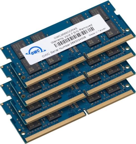 Produktbild OWC 32.0GB (4 x 8GB) 2666MHz DDR4 SO-DIMM PC4-21300 SO-DIMM 260 Pin Memory Upgrade Kit (4 x 8GB, 2666 MHz, DDR4-RAM, SO-DIMM)