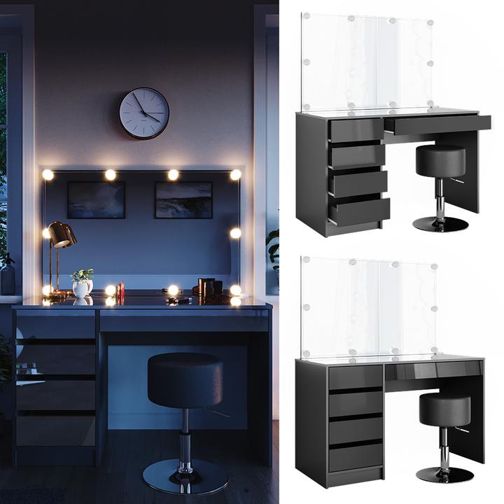 Image du produit Vicco Sherry avec tabouret et éclairage (55 x 75 x 120 cm)