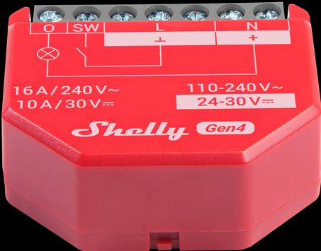 Produktbild Shelly 1PM Gen4 4-pack (Schaltaktor)