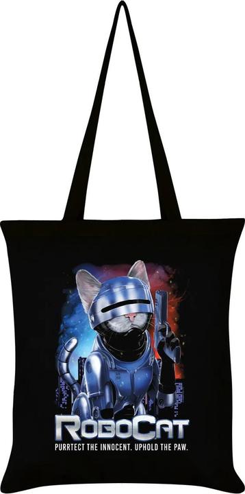 Actual product image Horror Cats RoboCat Tote Bag