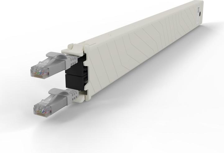 Produktbild PATCHBOX one / Cassette / 8RU / Cat 6A, UTP, 0.8 m, Grau (U/UTP, CAT6a, 0.80 m)