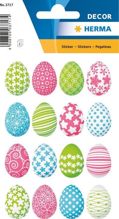 Produktbild HERMA Sticker Bunte Ostereier (2 x)