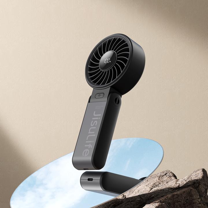 Actual product image Jisulife Handheld Fan Life7 (5000mAh) black