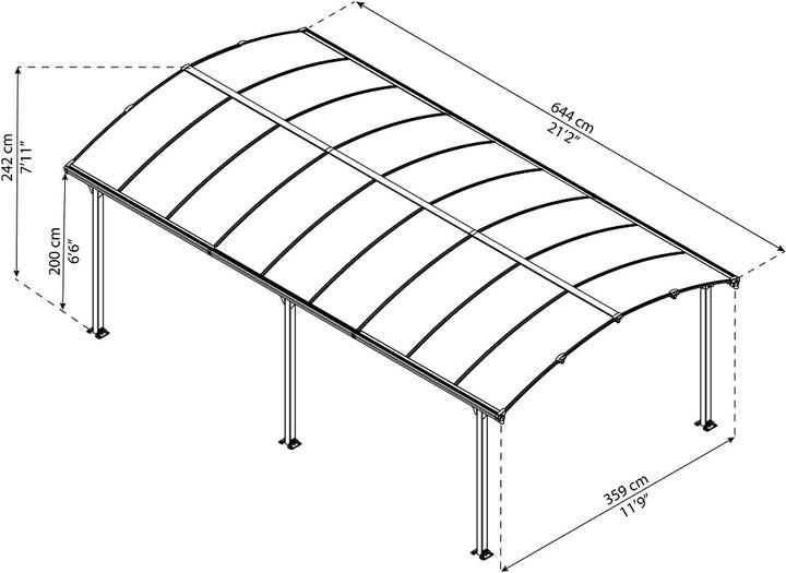 Actual product image Palram Arcadia 6400
