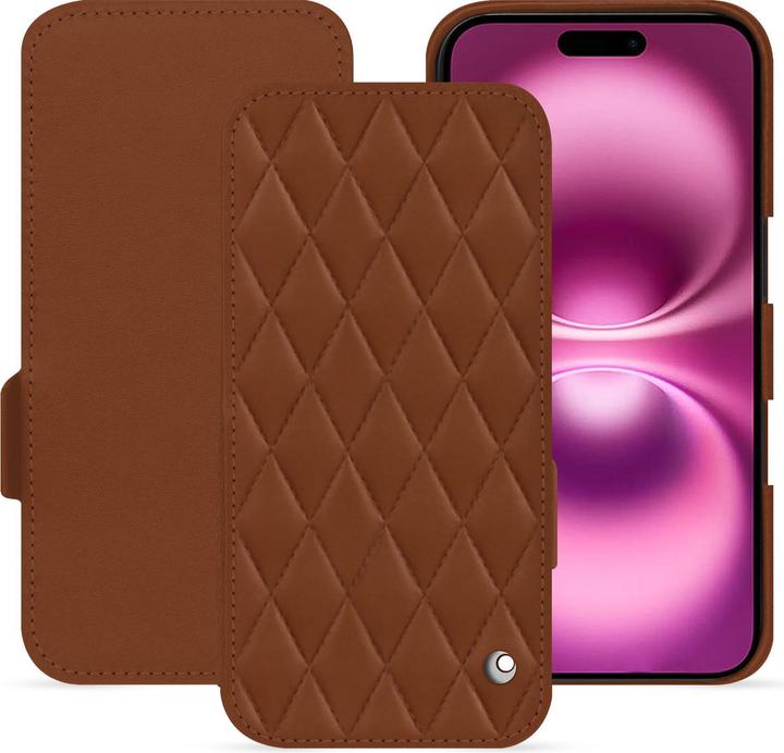Actual product image Noreve Horizontal leather flap shell (Apple iPhone 16 Plus)