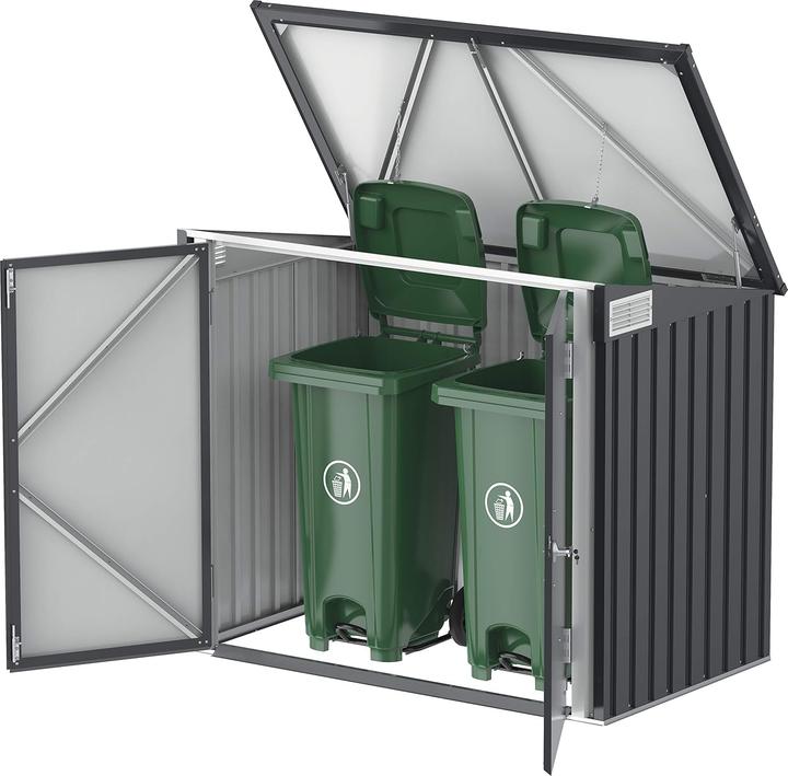 Produktbild Tepro Mülltonnenbox, anthrazit/weiss