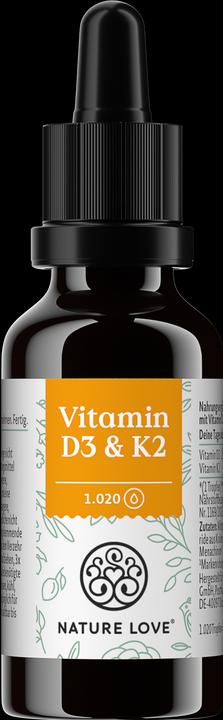 Actual product image Nature Love Vitamin D3 & K2