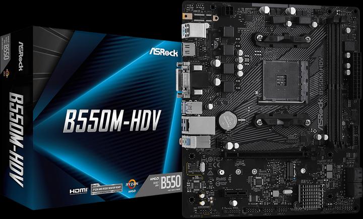 Produktbild AsRock B550M-HDV (AM4, AMD B550, mATX)