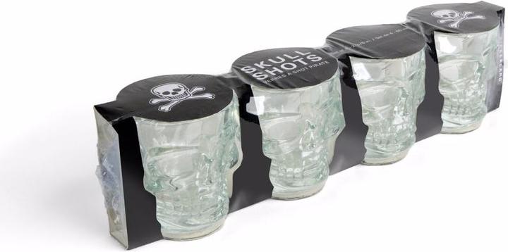 Actual product image Kikkerland Skull Shot (5.88 dl, 4 x, Shot glass)
