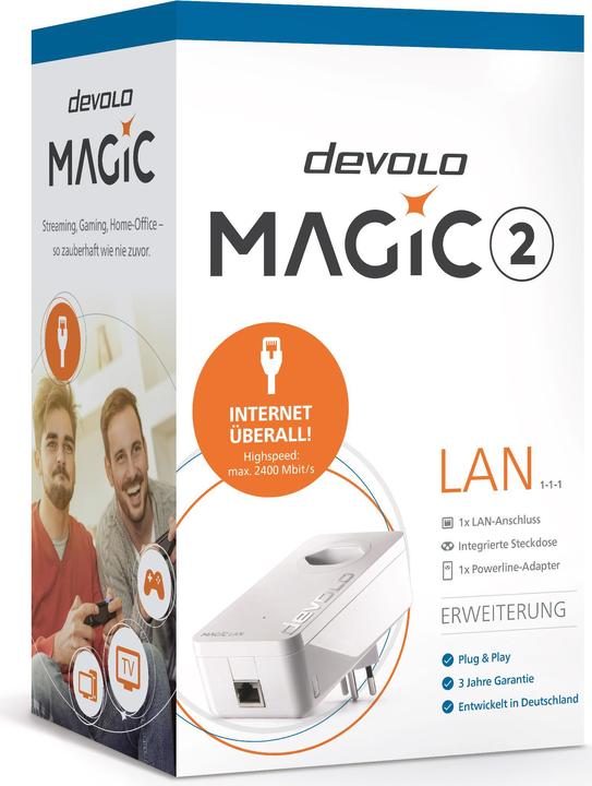 Image du produit Devolo Magic 2 LAN Extension 1-1-1-1 (2400 Mbit/s)