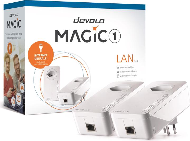 Actual product image Devolo Magic 1 LAN Starter Kit 1-1-2 (1200 Mbit/s)