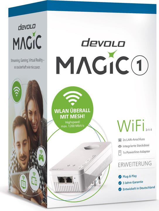 Image du produit Devolo Magic 1 WiFi Expansion 2-1-1-1 (1200 Mbit/s)