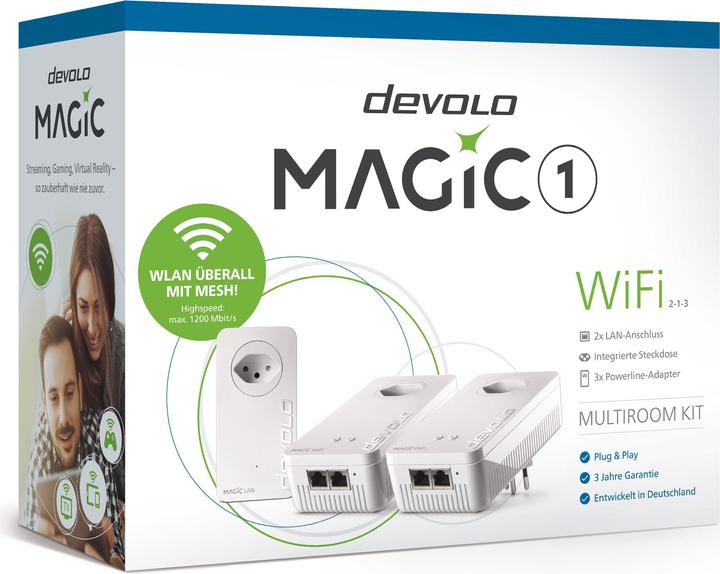 Produktbild Devolo Magic 1 WiFi Multiroom Kit 2-1-3 (1200 Mbit/s)