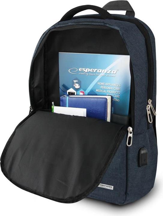 Produktbild Esperanza ET196 Laptop-Rucksack 15 6“ Blau (15.60")