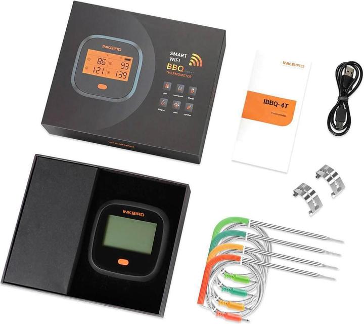 Produktbild Inkbird Grillthermometer IBBQ-4T (inkl. 4 Fühler)