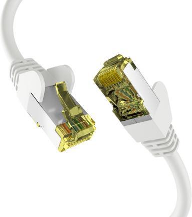 M-Cab CAT6A WHITE 0.50M PATCH CORD (S/FTP, CAT6a, 0.50 m)
