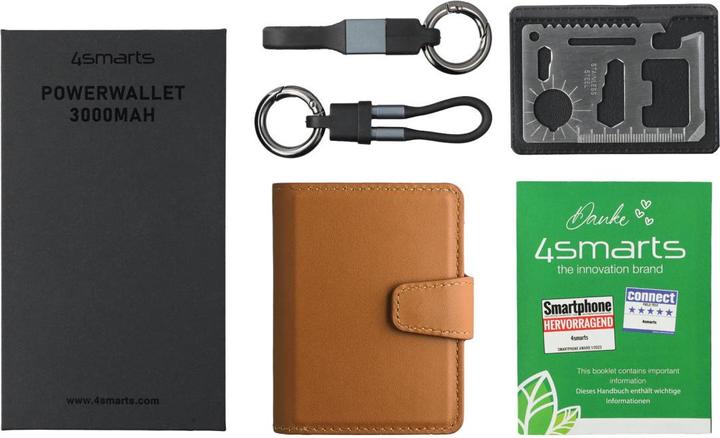 Produktbild 4smarts Powerbank PowerWallet 3000mAh (3000 mAh, 10 W, 11.10 Wh)