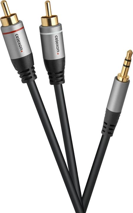 Produktbild Celexon 2x Cinch auf 3,5mm Stereo Klinke Audiokabel 1,5m - Professional Line (1.50 m, Cinch)