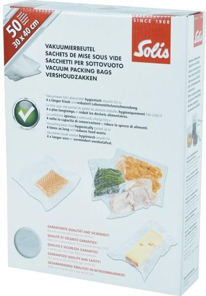 Actual product image Solis Vacuum pouches 20 x 30 cm (50x) (50 x)