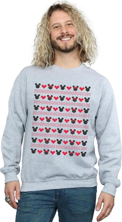 Image du produit Disney - Sweat MICKEY AND MINNIE CHRISTMAS HEARTS - Homme (XL)