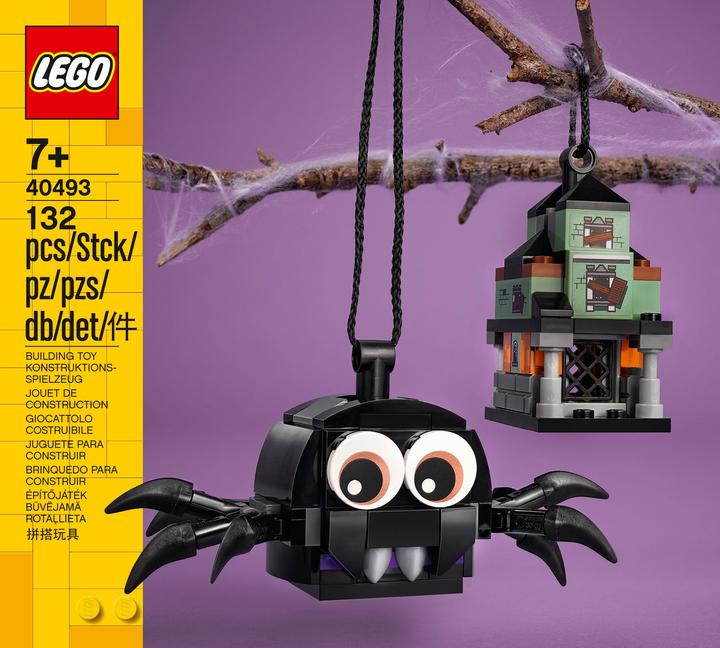 Image du produit LEGO Araignée et maison hantée Halloween (40493)
