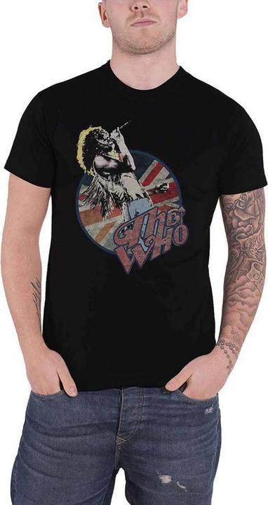 Actual product image The Who Unisex Adult Roger Vintage Pose Cotton T-Shirt (XL)