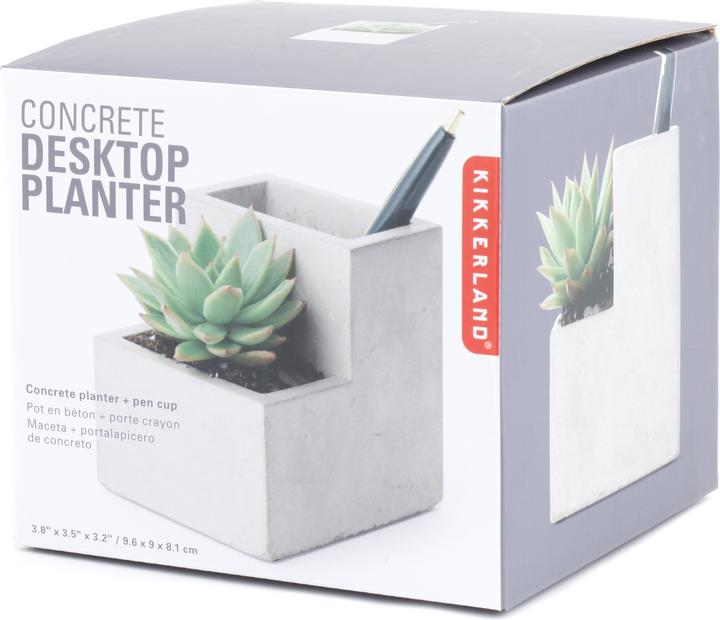 Actual product image Kikkerland Concrete Desktop Planter