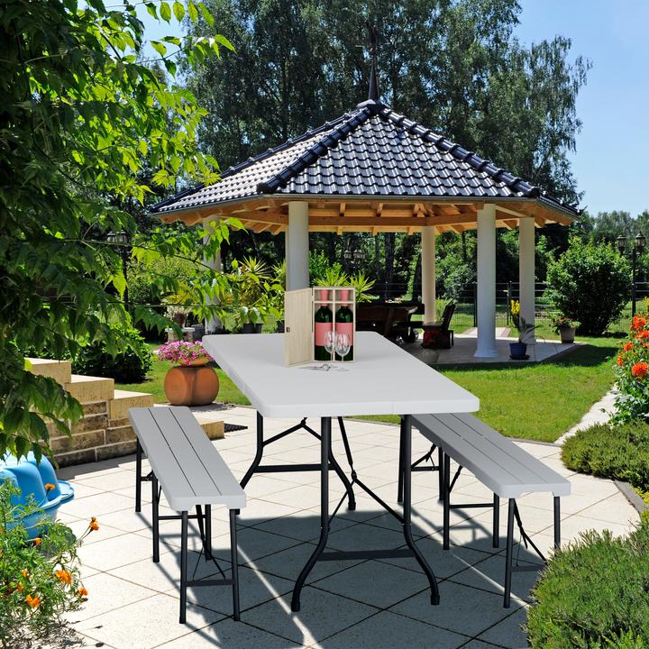 Actual product image Relaxdays garden table (180 cm)
