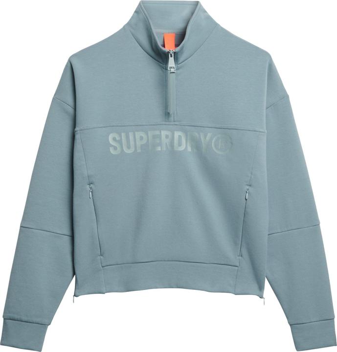 Immagine prodotto Superdry Lässiger Active Tech Pullover mit halblangem Reissverschluss und Logo (L)