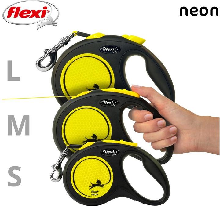 Image du produit Flexi nouveau néon (S, Chien, Promenade)