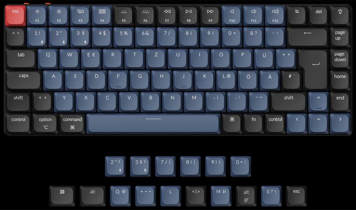 Produktbild Keychron Key K3Pro 75% Low RGB Key Red H K3P-H1-DE (DE, Kabellos)
