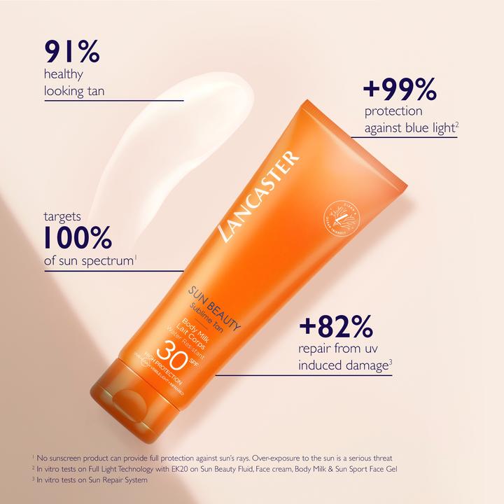 Produktbild Lancaster Sun Beauty Body Milk SPF30 (Sonnenmilch, SPF 30, 250 ml, 279 g)