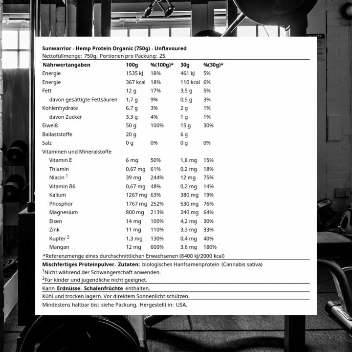 Immagine prodotto Sunwarrior Proteine della canapa organiche (Non aromatizzato, 1 pz., 882 g)