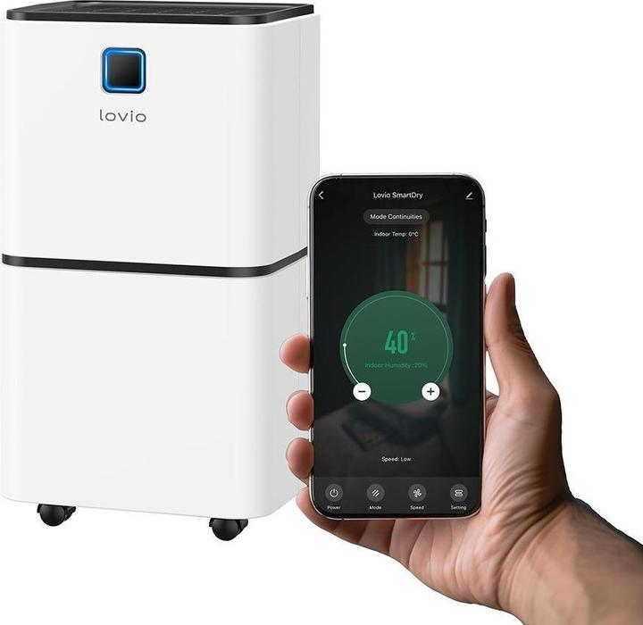 Image du produit Lovio LVDE12Y1 Déshumidificateur SmartDry 12L (62.50 m², 12 l/24h)